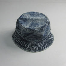 Vintage Tvättad Denim Blank Bucket Hat