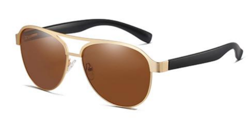 Gold Full Frame Novelty Sunglasses para adultos