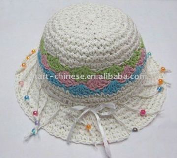 Handmade crochet baby hat summer hat