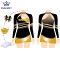 Uniformes de cheerleading pour jeunes filles avec jupe plissée