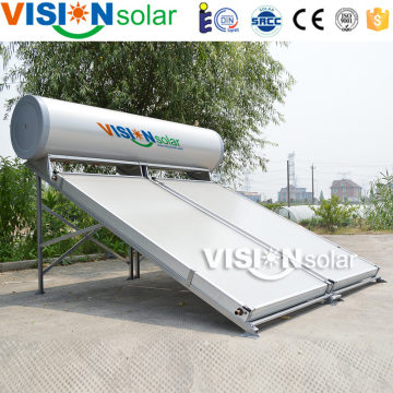 Flat plate collector solar pool heater