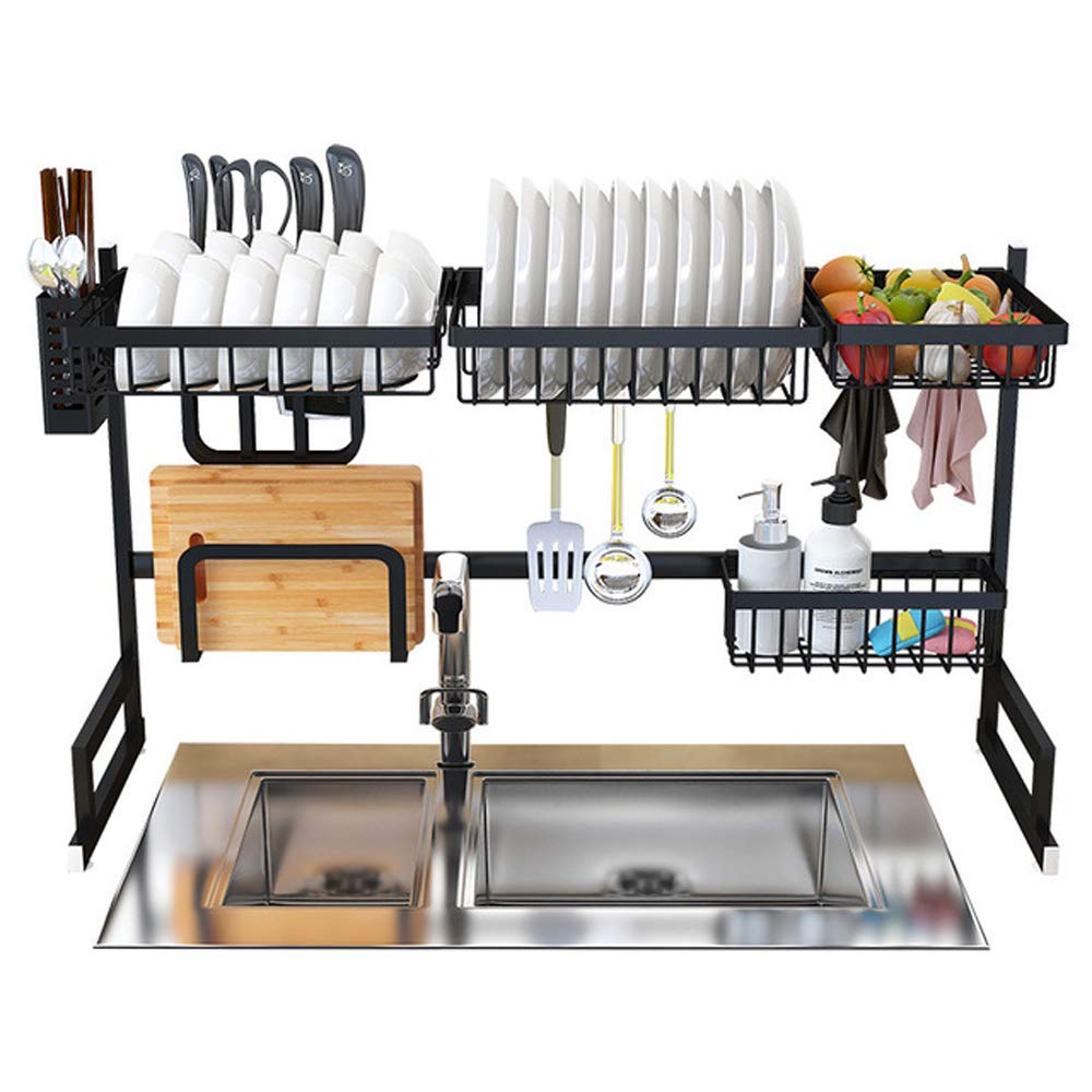 2019 New Arrival stainless steel kitchen over sink drain rack storage shelf display rack