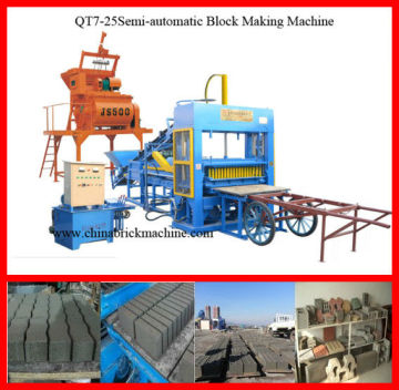QT7Semi-automatic block making machine for insulated concrete blocks