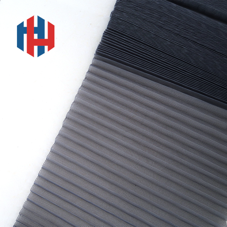 Fiberglass Pleated Insect Screen για πόρτες παραθύρων Πολυεστέρα κουνουπιών