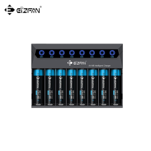 18650 Battery Charger: 8-Slot Universal Efan Air M8 with LED Indicator