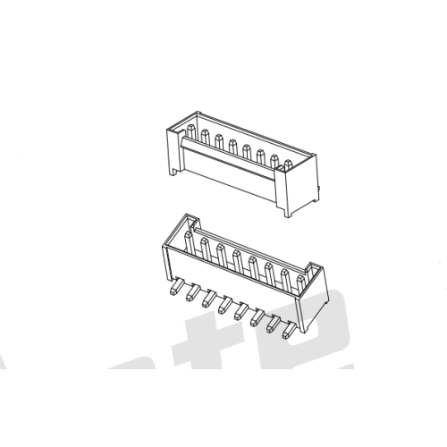 VH3.96mm Right Angle Wafer Connector Full Wall TYPE