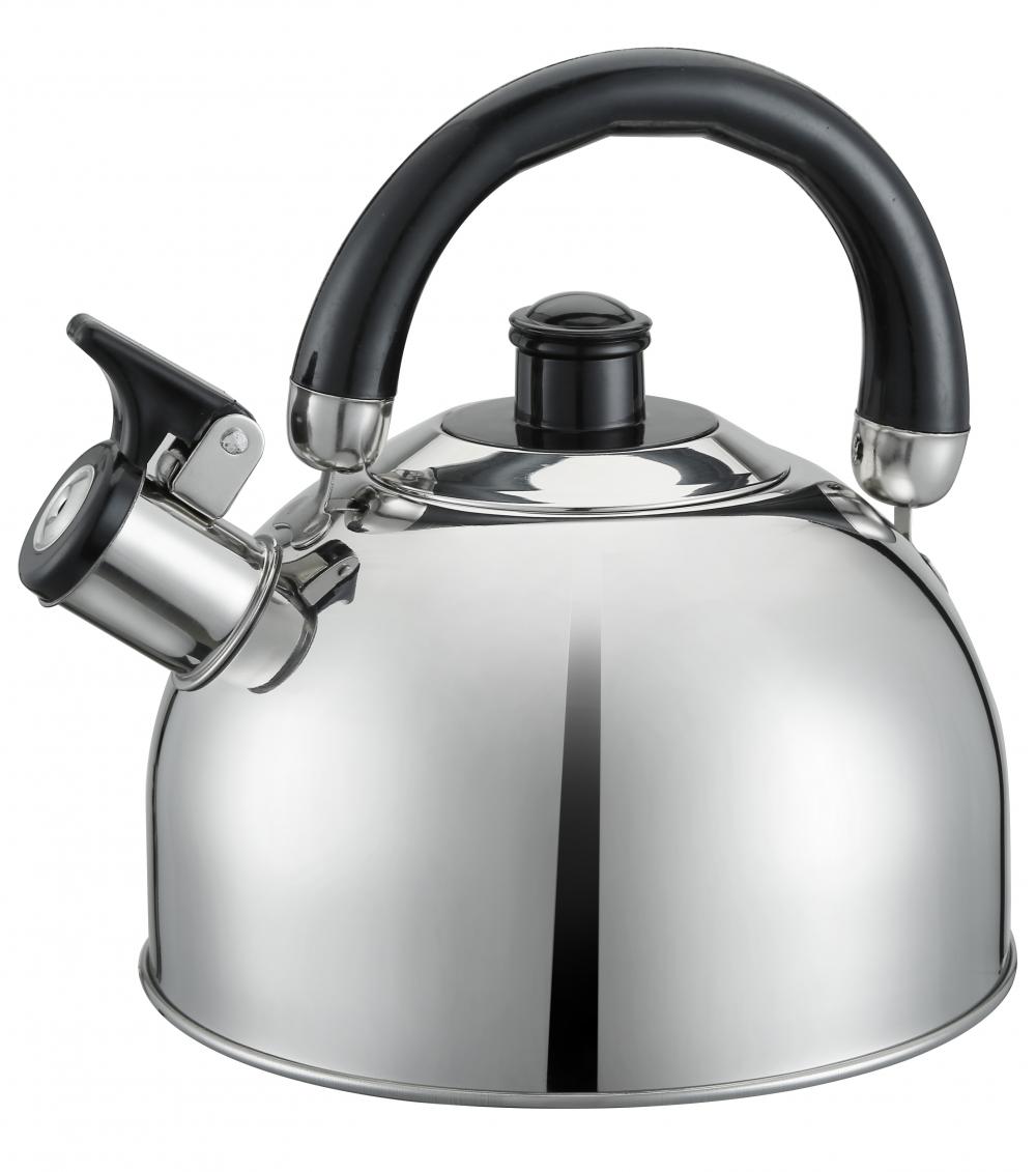 Whistling Kettle Black Handle With Silver Color