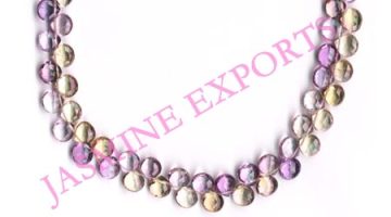 Ametrine Briolette Micro Faceted Side Drilled Beads