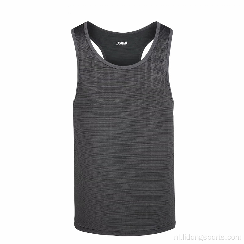 Sporttraining Fitness Ribbed Gym Tanktop Men