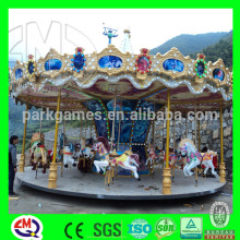 Playground used electric lighting horse carousel
