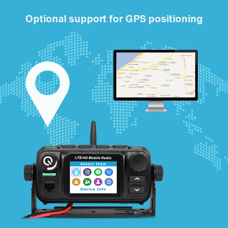 ETMY ET-A770 Analog VHF UHF with 4G LTE Dual Mode POC Mobile Radio 25W 1000km Long Range Car Walkie Talkie with GPS Transceiver