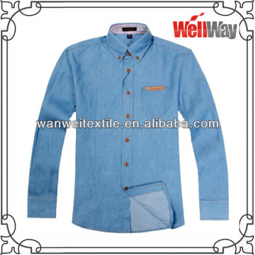 2015 Made in China cheap shirts fine cotton jean shirts