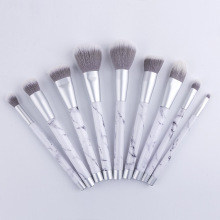 Marble makeup brush set synthetic with packaging box