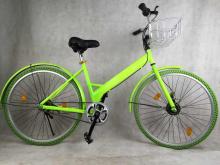 Chinese bicycle sharing with colorful frame