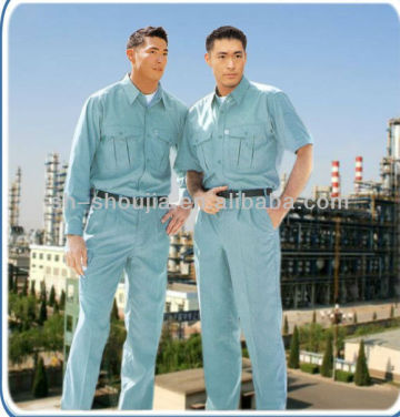 80%polyester and 20%cotton working uniform for men