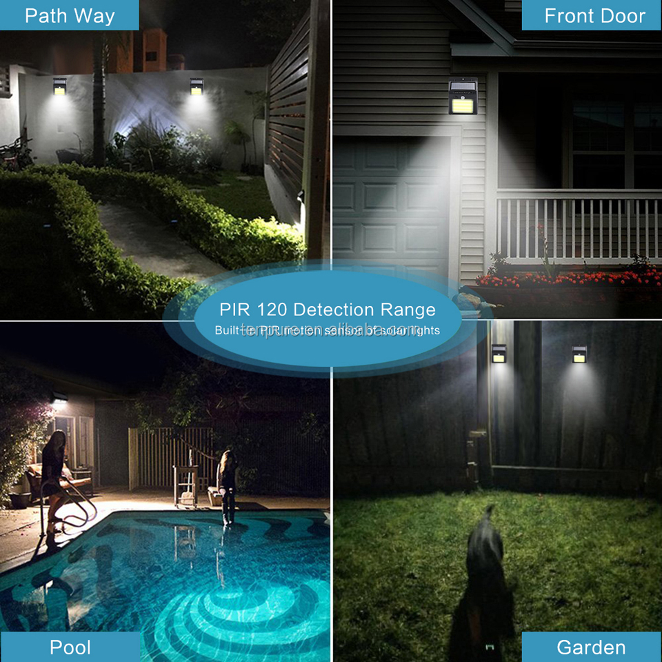 20 LED Outdoor Solar Garden Light Motion Sensor Waterproof Solar Pathway Flood Walkway Lights Lamps Human Infrared Night Light