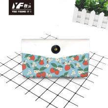 Custom dancing butterflies style PU leather handbag cosmetic bag pencil case&bag multifunctional bag