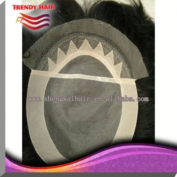 Silk Top Toupee With Swiss Lace Front 46
