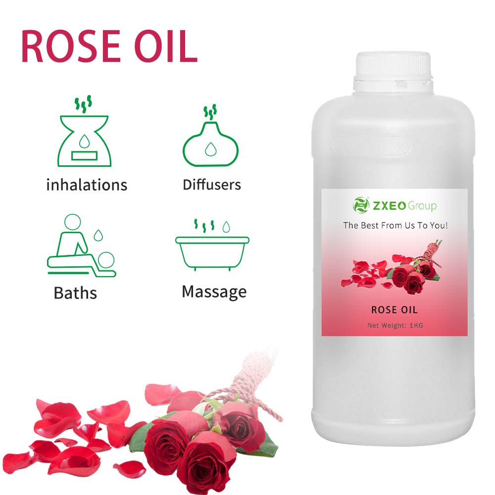 Olio di aromaterapia biologica rosa