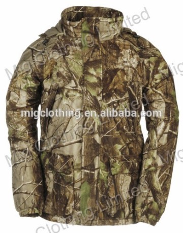 Camo hunting garment