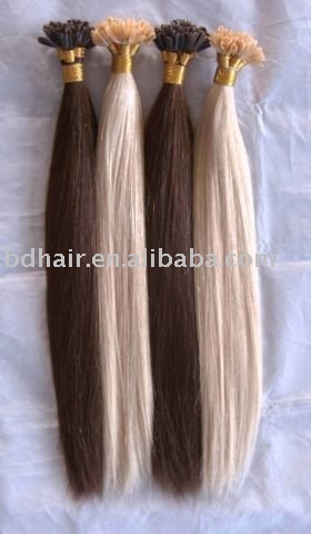 100% Remy human hair/ stick hair extension/ 100% human hair