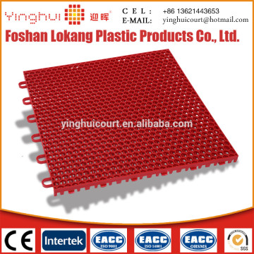 Interlocking Exterior School Playground Polypropylene Floor Tile O-01