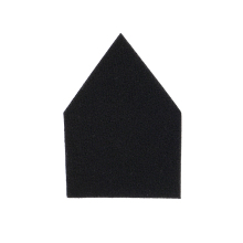 3mm Thick Pentagonal Hook and Loop Black Pad for Sanding and Polishing with 63x88mm Size
