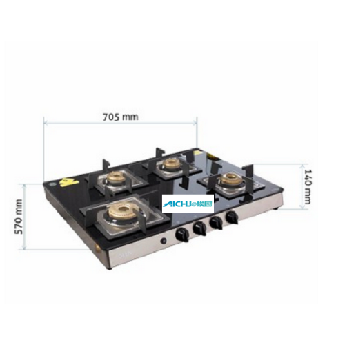 Cooktop Glen Glass 4 Queimadores Preto