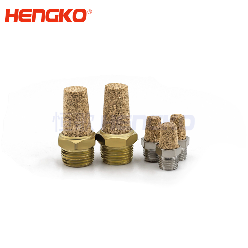 3/8 NPT Male Sintered Air Bronze Muffler Silencer Pneumatic Solenoid Crankcase