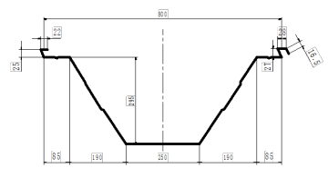 Colorful roof cold large span roll forming machine