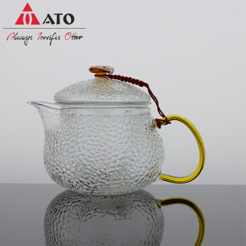 Flowers Tea Teapot With Infuser Small Glass Teapot