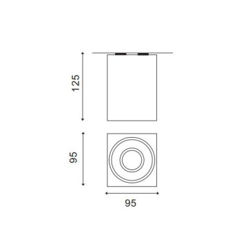 LEDER Innovative Square 3W LED Downlight