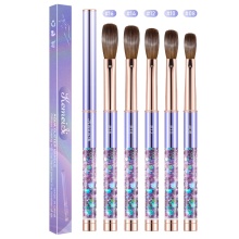 Wholesale Purple Kolinsky Acrylic Nail Brush - OEM/ODM Orders Welcome