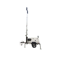 telescopic light tower led trailer