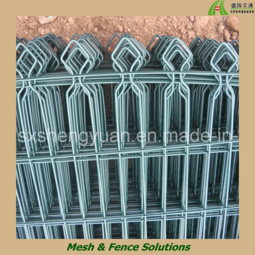 PVC Coated 5/6/5 8/6/8 Welded Double Wire Fence Panel (Snowy-08)