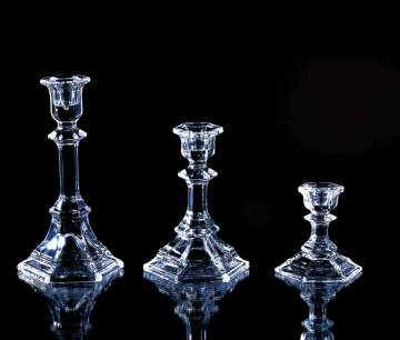 decorative  glass taper candle holders