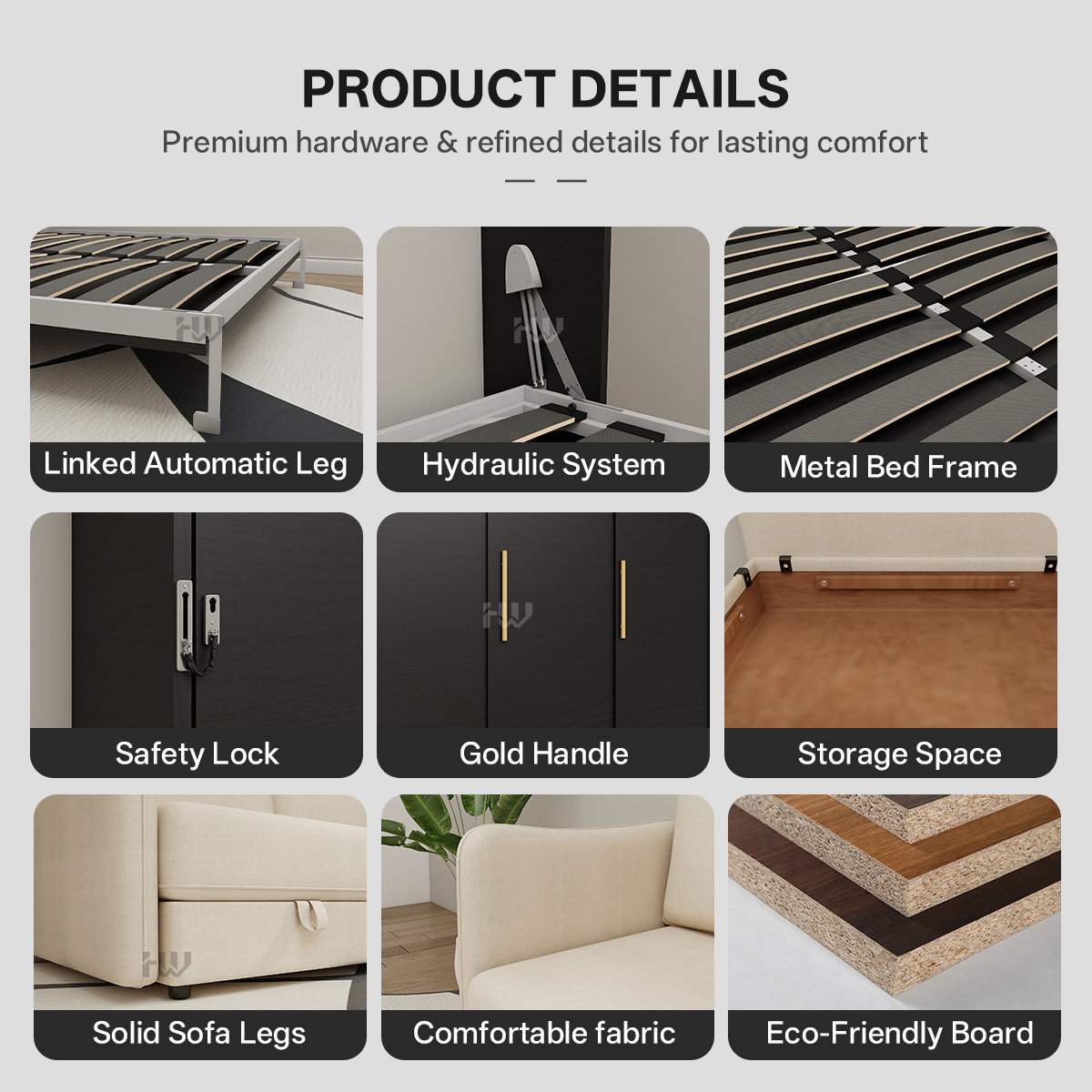 01 سرير حائط 01 wall bed