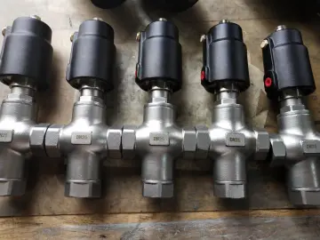 PA PNEUMATIC 3 way thread Angle seat valve