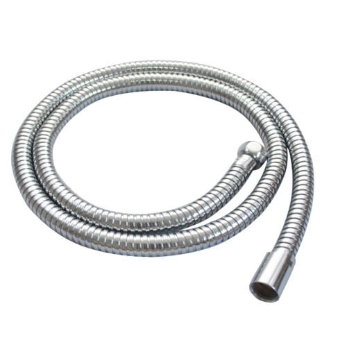 Silver plastic flexible shower hose
