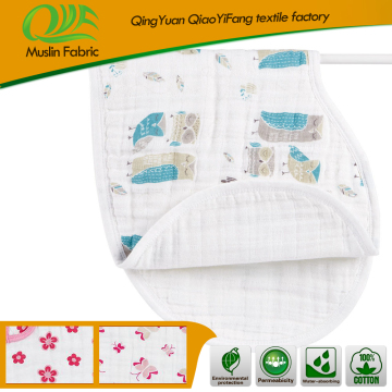 New style printing super soft muslin baby bib baby burp cloth