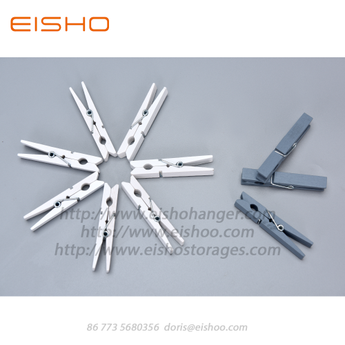 EISHO Sturdy Natural Wooden Clothespins Clothes Pegs