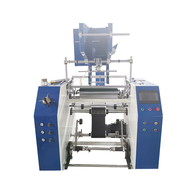 Factory Simple Paper Roll Slitting Aluminium Foil Rewinding Machine Price