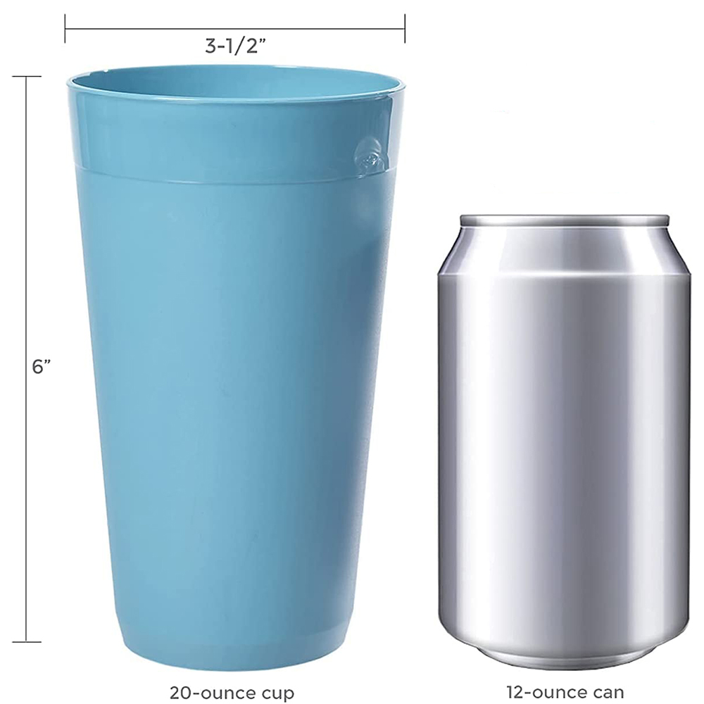 Tumblers de plástico inquebráveis ​​céu azul todos os dias