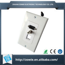 Decora 120 type display port wall plate