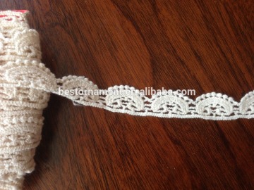 Cream Cotton Thread Water-soluble Lace