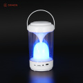 Hourglass bluetooth speaker with 7 colored lights