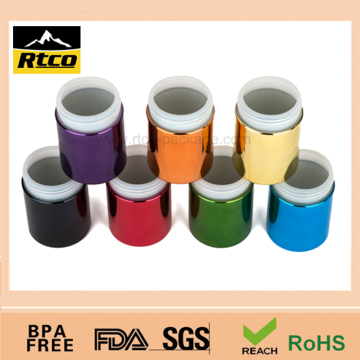 Sports Chroming packaging ,plastic canister FDA passed