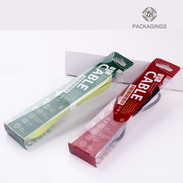 Transparent PVC USB cable box package