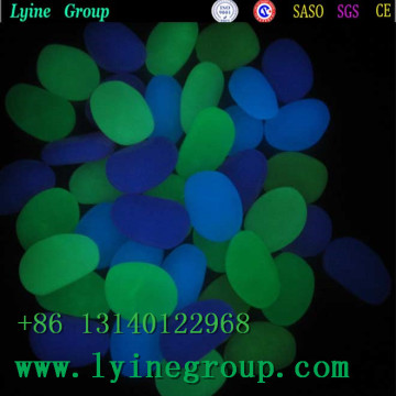 glowing glass pebbles for decoration