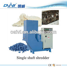 small recycled plastic single shaft shredder machinery for sale